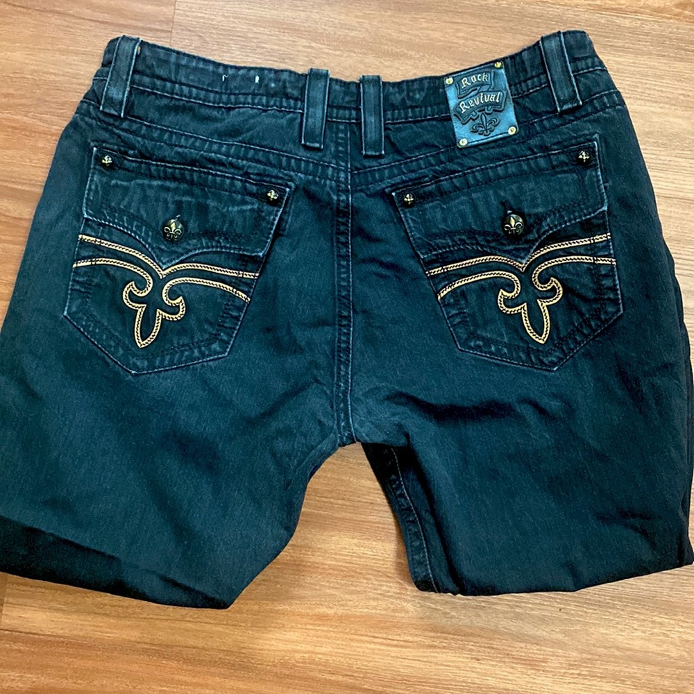 Rock Revival- Black/Blue jean Size 44 in Men